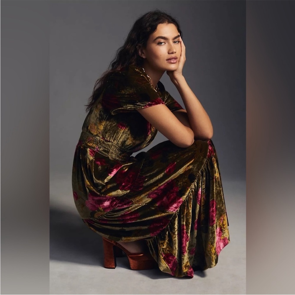 Anthropologie Velvet Somerset Maxi Dress XXS
